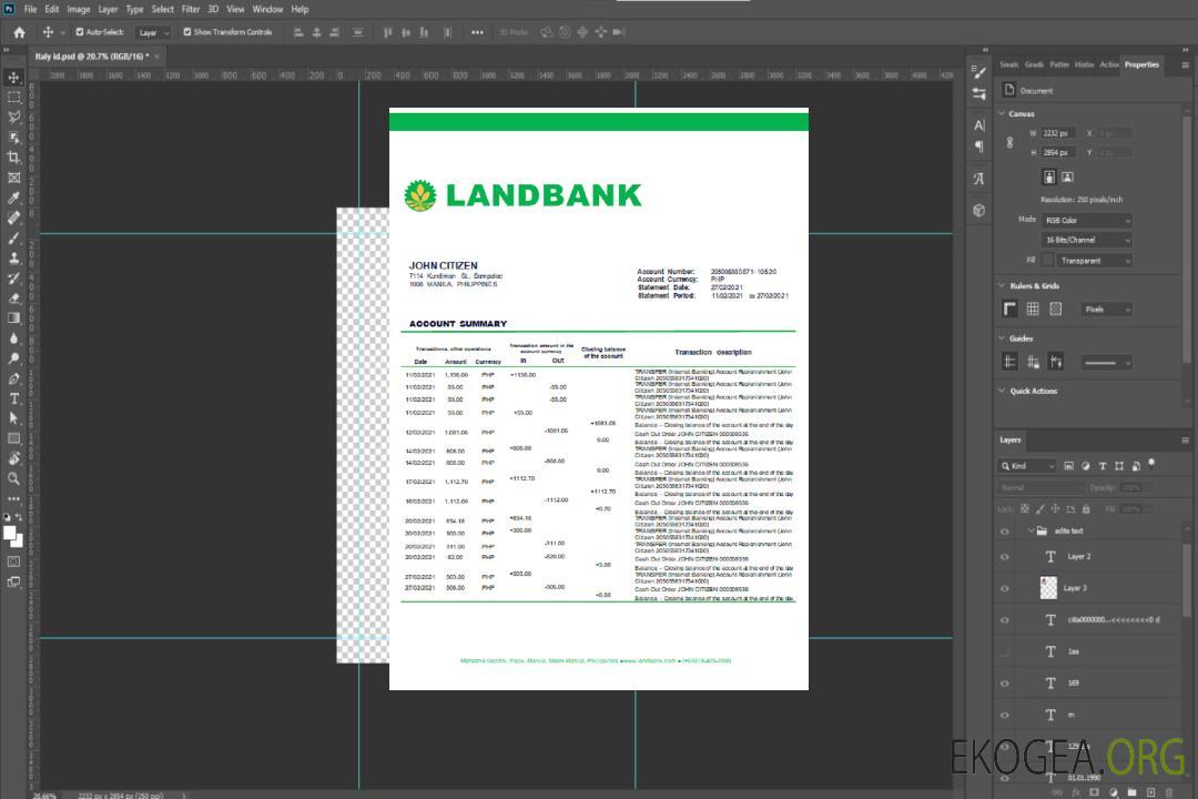 Philippines Land Bank du mot Philippines template